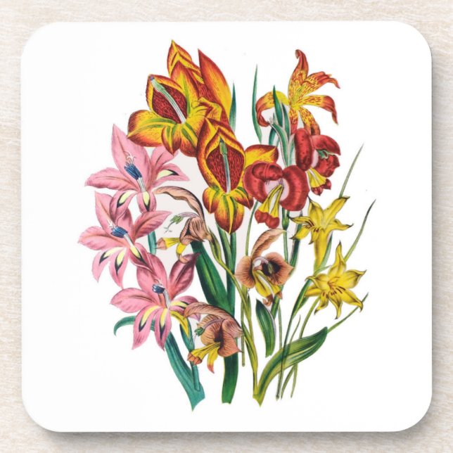 Blumenkarneval Untersetzer (Vorderseite)