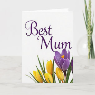 Blumenkarte 'Beste Mum' Karte