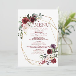 Blumenkarte für die Hochzeitsempfehlung Einladung