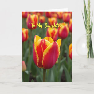Blumenkarte für meine Tochter Karte