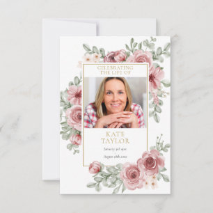 Blumenkarte für Trauerfeier-Gedenkgebet