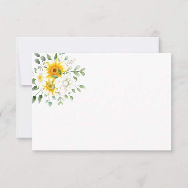 Blumenkarte Mitteilungskarte (Vorderseite)