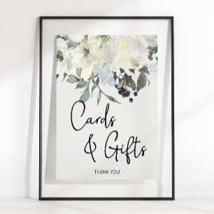 Blumenkarte und Geschenke von Elfenbein Poster