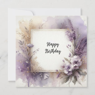 Blumenkarte zum Geburtstag Feiertagskarte