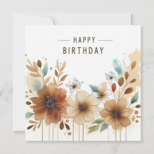 Blumenkarte zum Geburtstag Feiertagskarte