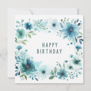 Blumenkarte zum Geburtstag Feiertagskarte