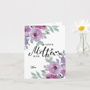 Blumenkarte zum Muttertag Karte