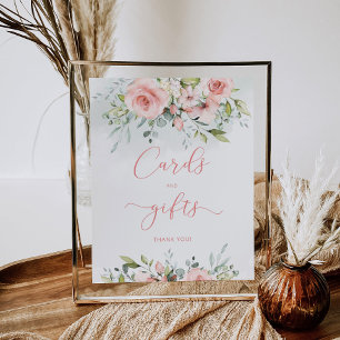 Blumenkarten und Geschenke aus Rosa Poster