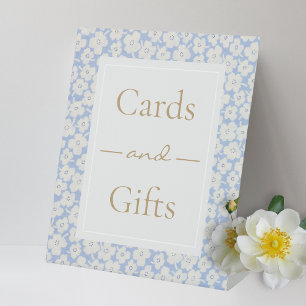 Blumenkarten und Geschenke für Hochzeiten Sockelschild