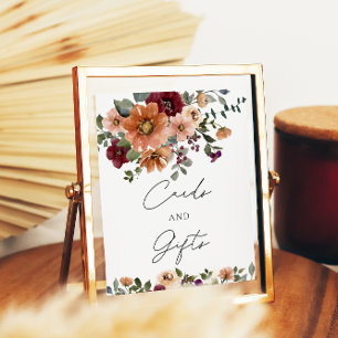 Blumenkarten und Geschenke für Wasserfarben Poster