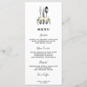 Blumenkästen Hochzeitskarte Menükarte