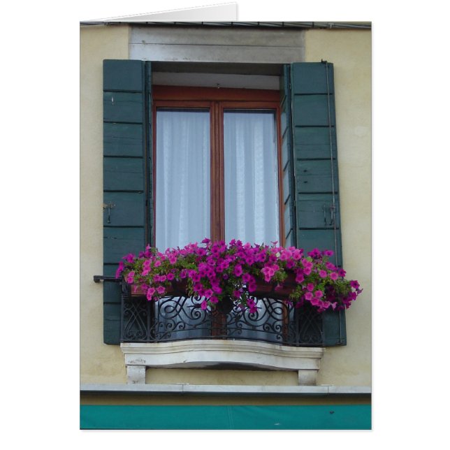 Blumenkasten-leere Karte Venedigs Italien (Vorne)