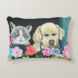 Blumenkasten Pets Kissen, Baumwolle Zierkissen