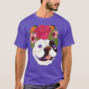 Blumenkatze Blume Kronhund Rasse Französischer Bul T-Shirt
