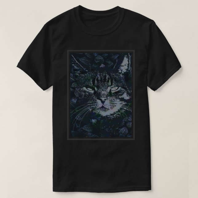 Blumenkatze T-Shirt (Design vorne)