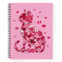 Blumenkatzen Silhouette ArtFaux überzogene Canvas 