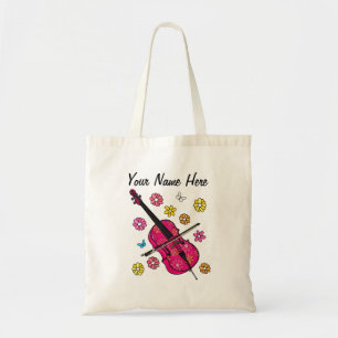 Blumenkello-Blume Cellist Musician Custom Tragetasche