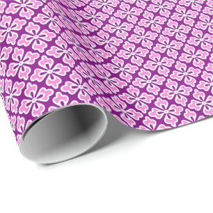 Blumenkimono, orchid, rosa und lila geschenkpapier
