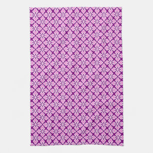 Blumenkimono, orchid, rosa und lila handtuch