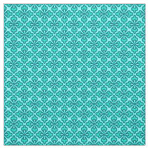 Blumenkimono, Türkis, Marine und Aqua Stoff