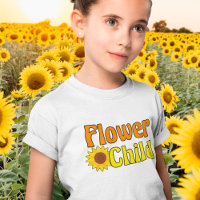 Blumenkind Süße Sonnenblume Hippie Kinder