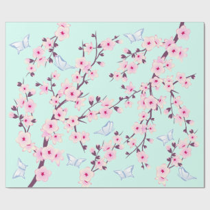 Blumenkirsche Butterfische Mauerwerk Krieg Geschenkpapier