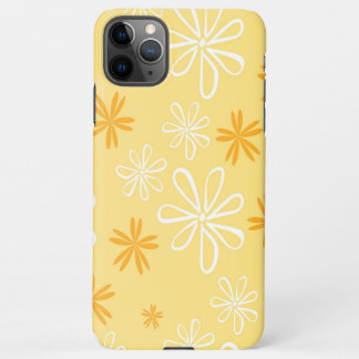 Blumenkissen aus Weiß und Braun iPhone 11Pro Max Hülle