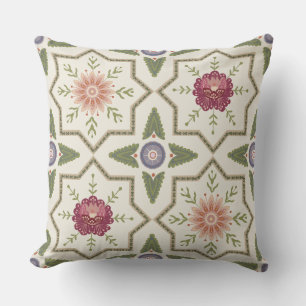 Blumenkissen mit Folk Art und CottageCore Charm Kissen