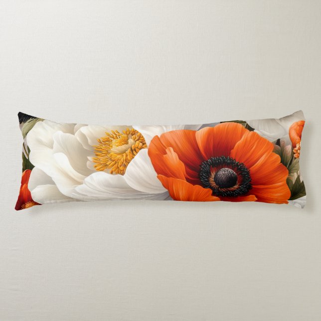 Blumenkissen Seitenschläferkissen (Vorderseite)