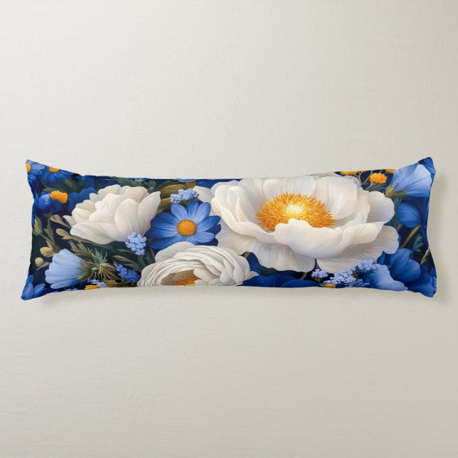 Blumenkissen Seitenschläferkissen (Vorderseite)