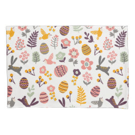 Blumenkissenbezug des ostern-Frühlings-Muster-| Kissenbezug
