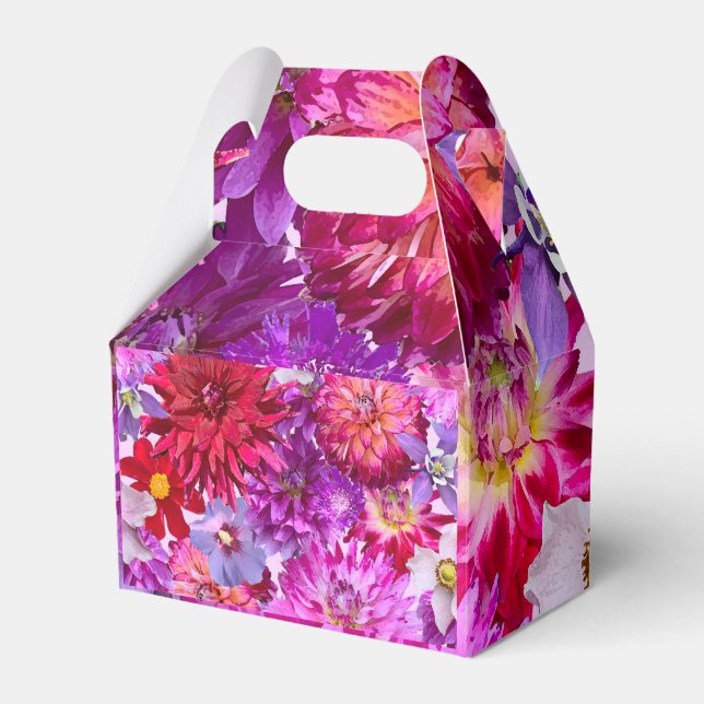 Blumenkiste, rosa Blume Party Geschenkschachtel (Vorderseite)