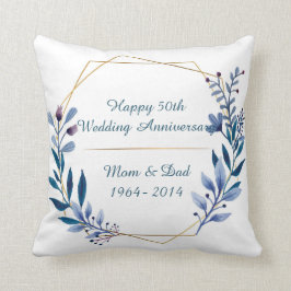 Blumenklassiker 50. Hochzeitstag Kissen