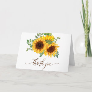 Blumenkleine Sonnenblume Baby Shower Danke Karte