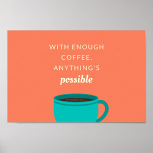 Blumenkoffer für Tasse Poster