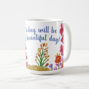 Blumenkoffer Kaffee Tasse "Schöne Morgen"