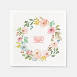 Blumenkohl Brautparty Tee Party Napkins Serviette