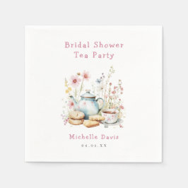 Blumenkohl Brautparty Tee Party Serviette
