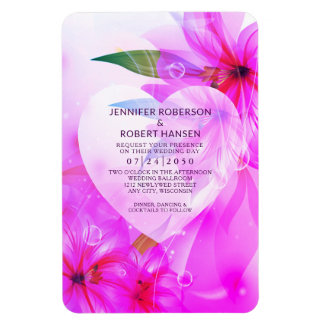 Blumenkohl Dewdrops Lila Hibiskus Blume Mi Magnet