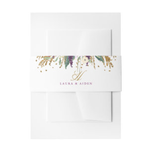Blumenkohl-Glitzer-Sparkling-Bauchband Einladungsbanderole