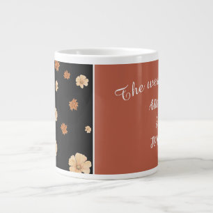 Blumenkohl-Hochzeit in Aquarellen Jumbo-Tasse