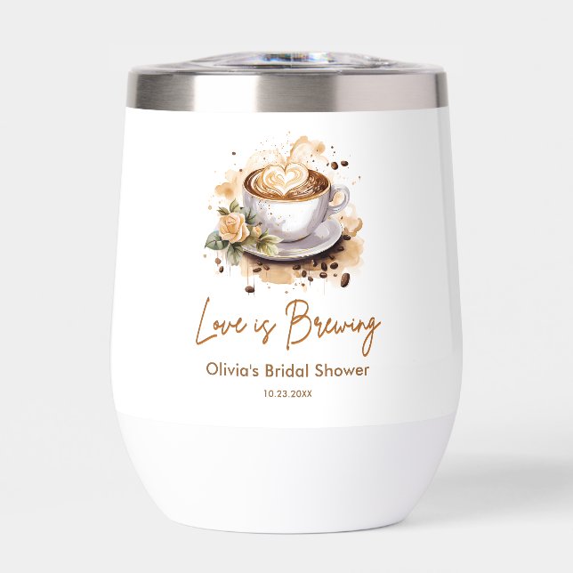 Blumenkohl Liebe ist Brown Coffee Brautparty (Vorderseite)