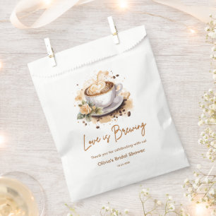 Blumenkohl Liebe ist Brown Coffee Brautparty Geschenktütchen