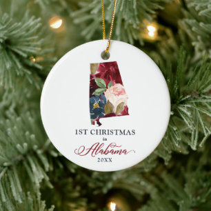 Blumenkohl Personalisiert 1. Weihnachtsfest in Ala Keramik Ornament