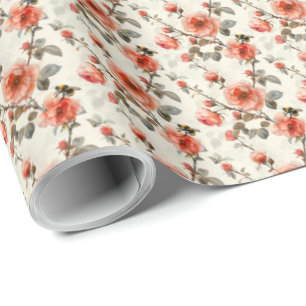 Blumenkohl-Rose mit Botanischem Geschenkwrap für H Geschenkpapier