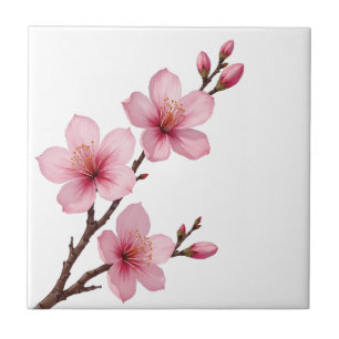 Blumenkohl (Sakura) Rosa Weiß Fliese