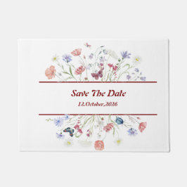 Blumenkohl "Save the Date" Fußmatte