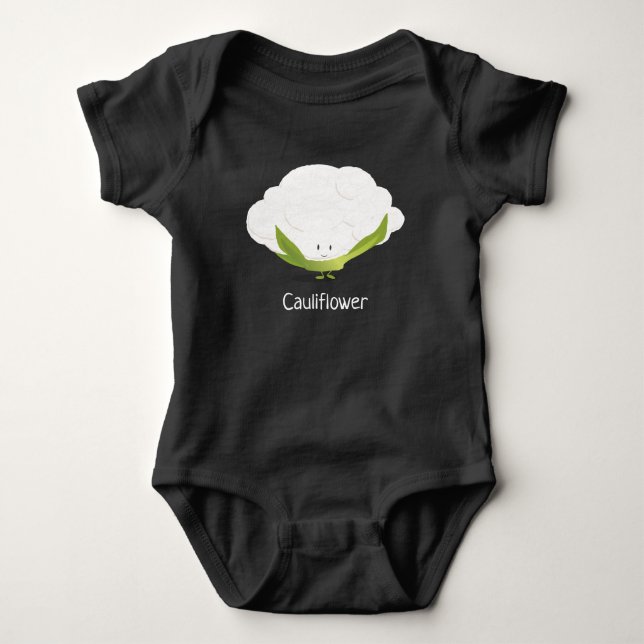 Blumenkohlcharakter | Baby-Bodysuit Baby Strampler (Vorderseite)