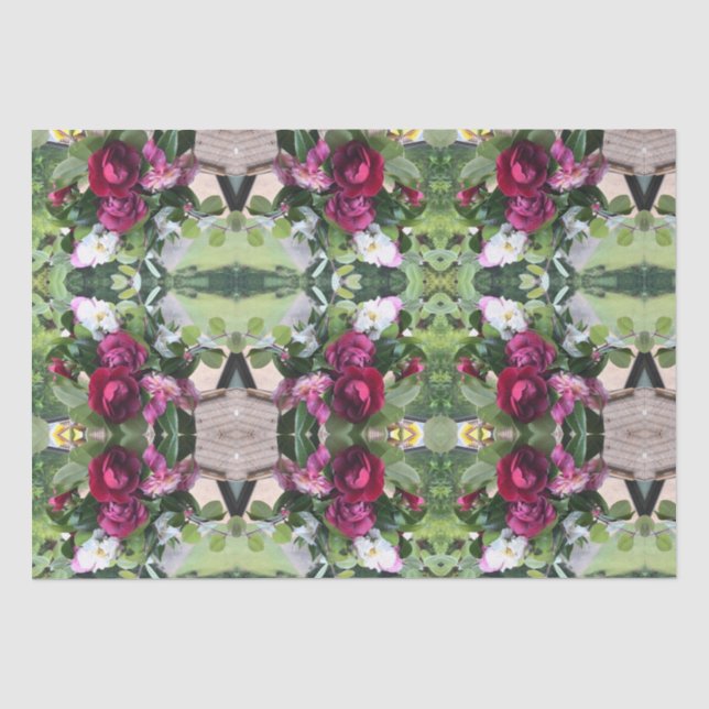 Blumenkohle Vintage Entkundung Seidenpapier (Vorderseite)