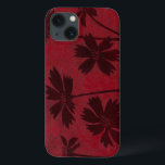 BlumenkopfSilhouetten über den Hintergrund der Kri Case-Mate iPhone Hülle<br><div class="desc">Blumenkopfgemälde sind in diesem zeitgenössischen botanischen Gemälde ein Set vor einem Hintergrund,  der durch eine Verkrüstung geprägt ist. Das tiefe Rot der Kulisse dient als großartiger Akzent für die in diesem Stück dargestellten Blumenschatten.</div>